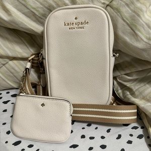 Kate Spade Crossbody bag (Rosie Pebbled Leather North South Phone Zip)
